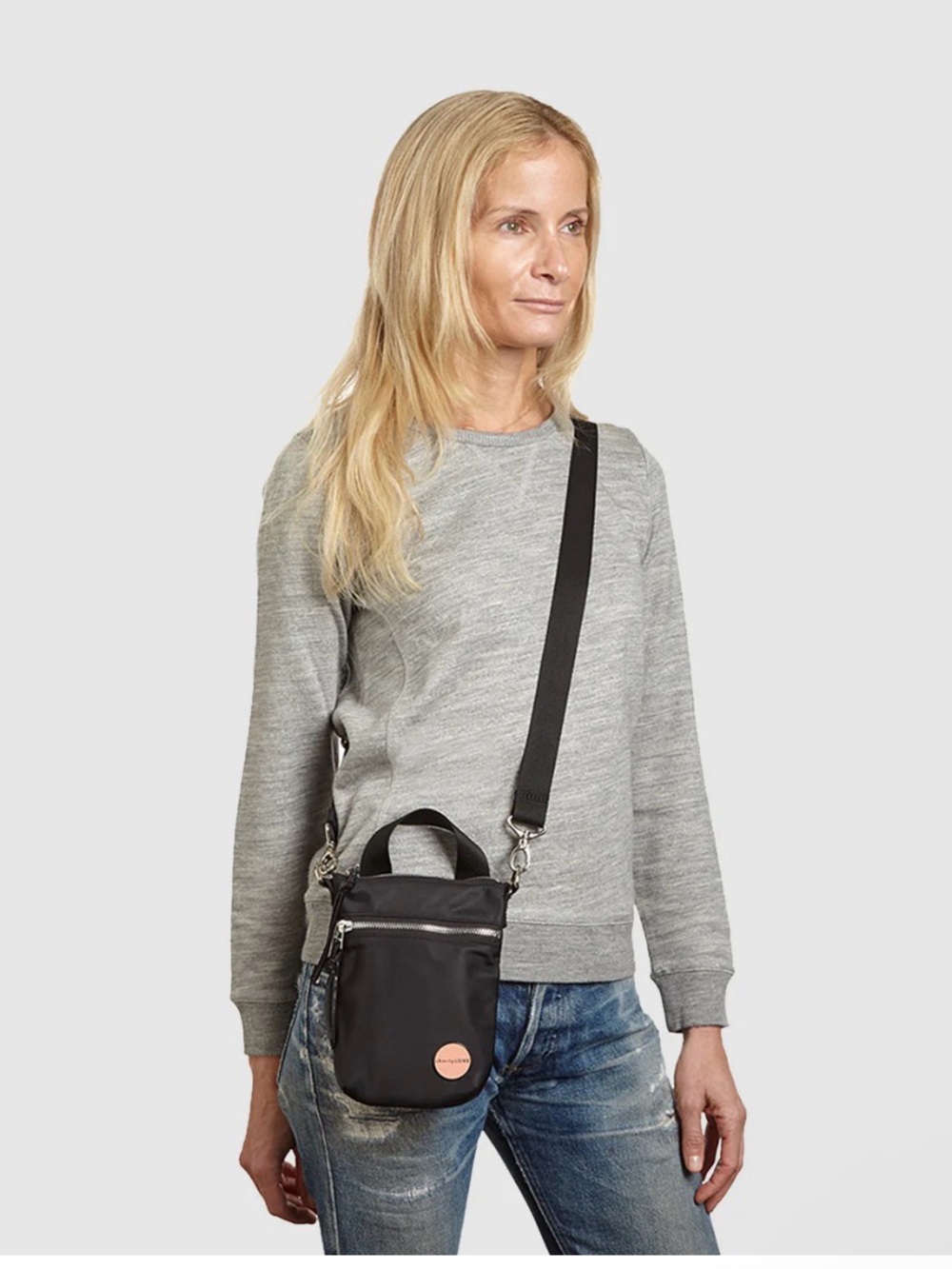 Shorty Love Amuse shorthand NEW Crossbody bag with Striped Adjustable Strap - Picture 2 of 8